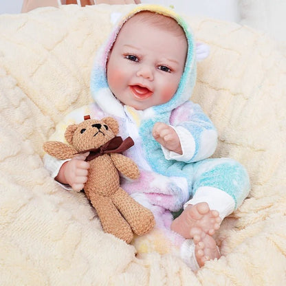 Dakota - Happy Lifelike Reborn Baby Doll (18") | Authentic Reborn beautiful reborn baby dolls | chimidoll