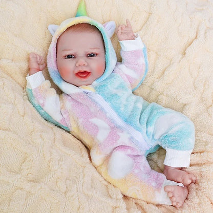 Dakota - Happy Lifelike Reborn Baby Doll (18") | Authentic Reborn beautiful reborn baby dolls | chimidoll
