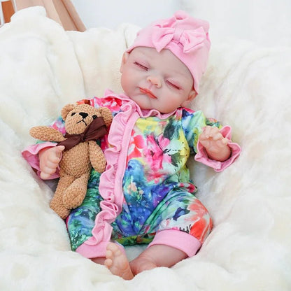 Bella -Lifelike Sleeping Reborn Baby Doll (18") - Authentic Reborn beautiful reborn baby dolls - chimidoll