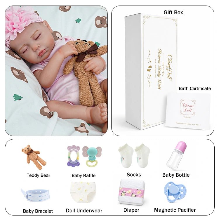 Rosie 20" Lifelike Reborn Baby Doll - chimidoll