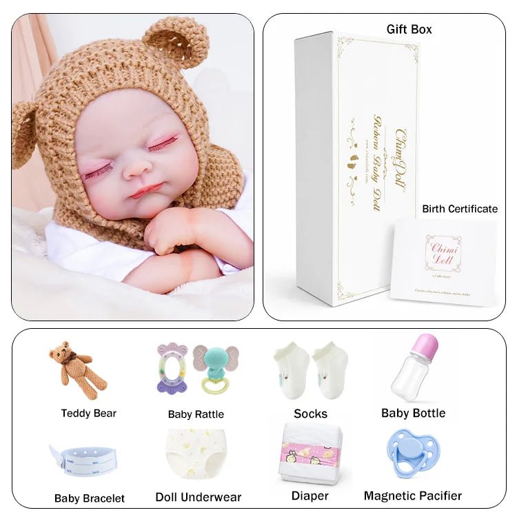 Rowan - Lifelike Sleeping Reborn Baby Doll (20") - chimidoll