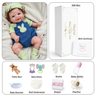 Teddy 20" Realistic Full Silicone Reborn Baby Doll - chimidoll