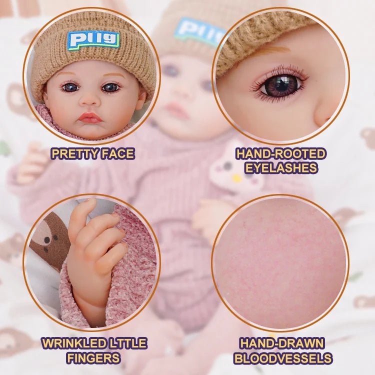 Ella - Lifelike Reborn Baby Doll (20") - Authentic Reborn beautiful reborn baby dolls - chimidoll