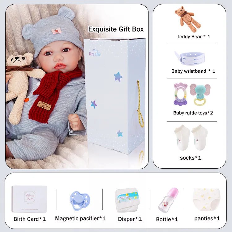 Liam - Lifelike Reborn Baby Doll (18") chimidoll