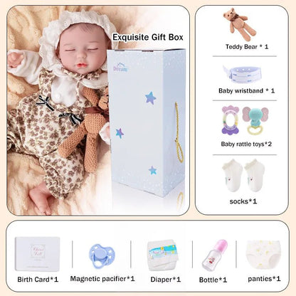 Lifelike Sleeping Reborn Baby Doll (18") - Authentic Reborn beautiful reborn baby dolls - chimidoll