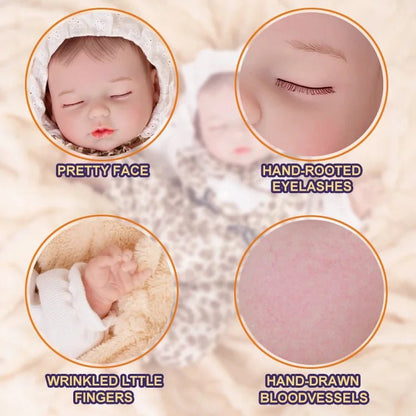 Lifelike Sleeping Reborn Baby Doll (18") - Authentic Reborn beautiful reborn baby dolls - chimidoll