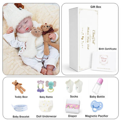 Zoe 20" Lifelike Reborn Baby Doll - chimidoll