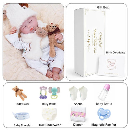 Zoe - Lifelike Sleeping Reborn Baby Doll (20") - chimidoll